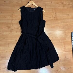 Tommy Hilfiger Black Lace Midi Dress